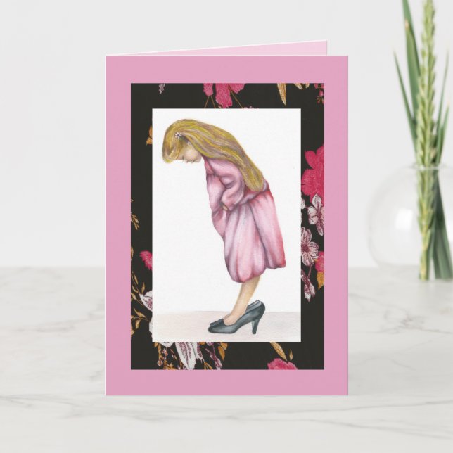 Carte Juste sa taille, Joyeux anniversaire (Devant)