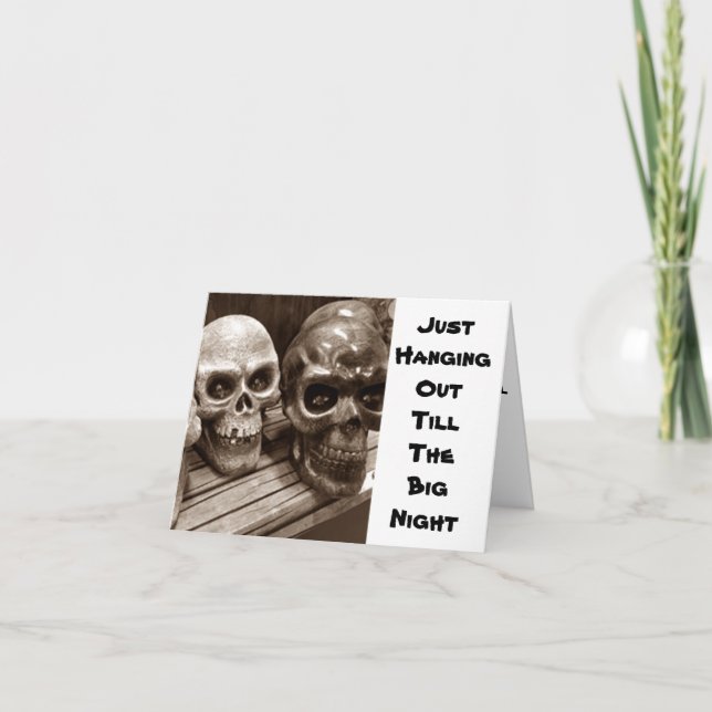 CARTE JUSTE... S'EN TIRER* APRÈS TOUT, C'EST HALLOWEE (Devant)