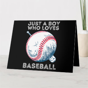 Carte Juste un garçon qui aime baseball Batter baseball 
