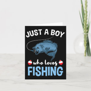 Carte Juste un garçon qui aime la pêche
