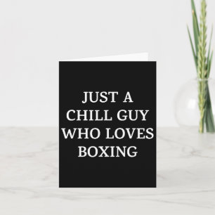 Carte Juste Un Gars Qui Aime La Boxe