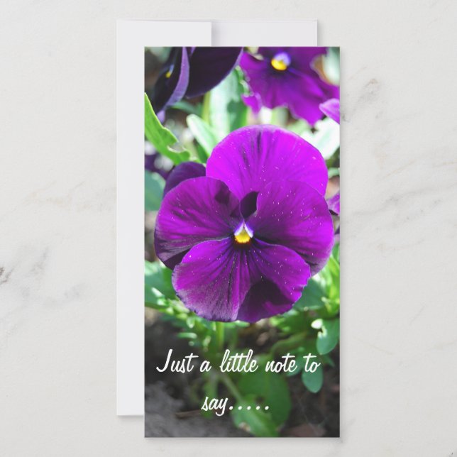 Carte Juste un petit mot à dire.... (Devant)