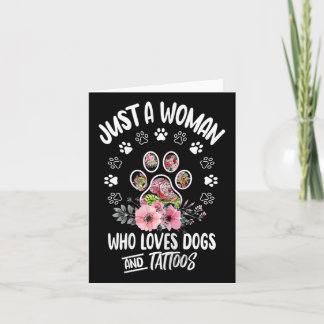 Carte Juste Une Femme Qui Aime Les Chiens Et Les Amoureu