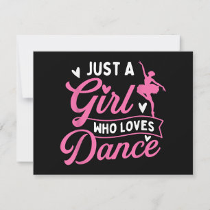 Carte Juste Une Fille Qui Aime La Danse - Danseuse Amour