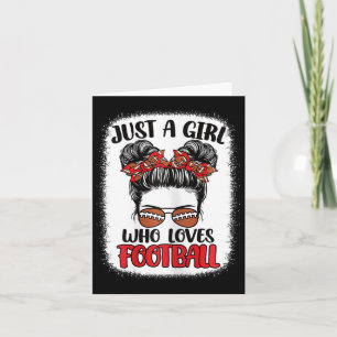 Carte Juste Une Fille Qui Aime Le Football Américain Mig