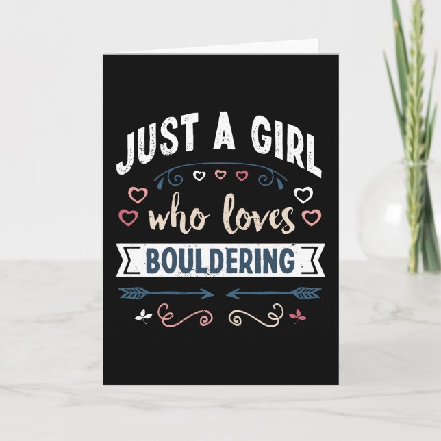 Carte Juste une fille qui aime les cadeaux drôles de Bou (Devant)