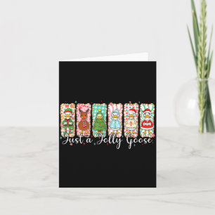 Carte Juste une oie joyeuse Funny Noël Hommes Femmes Enf