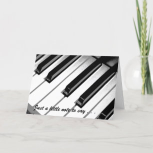 Carte Juste une petite musique de note obtiennent la