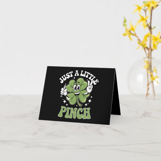 Carte Juste une petite pincée Nurse St Patrick's Day  (Fleur jaune)