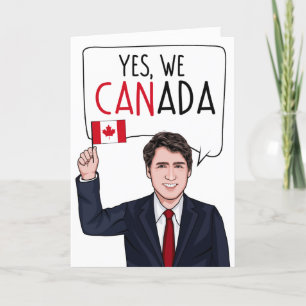 Carte JUSTIN TRUDEAU : Oui, Canada