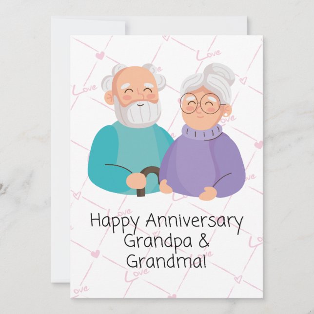Carte JW Anniversaire pour grands-parents (Devant)