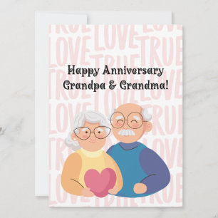 Carte JW Happy Anniversary Card pour grands-parents