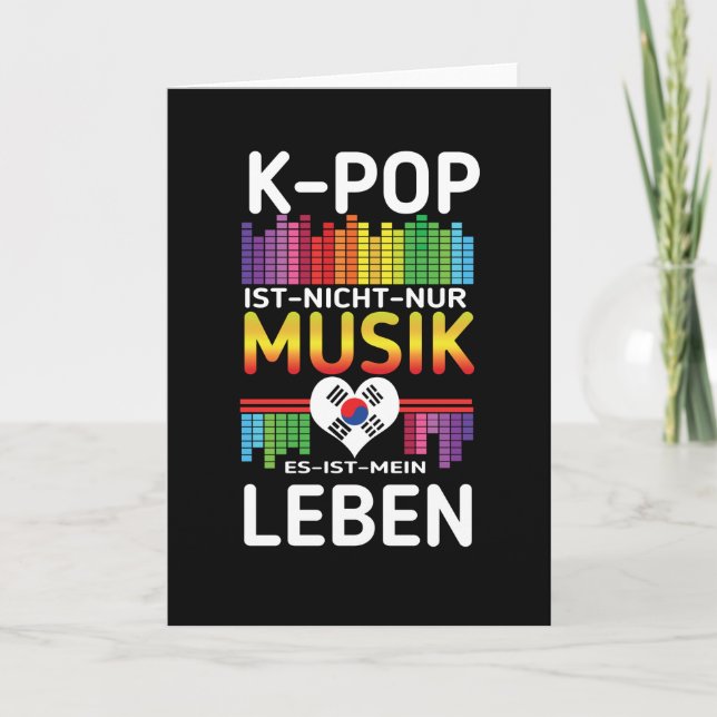 Carte K-Pop Music Kpop K Pop Life (Devant)
