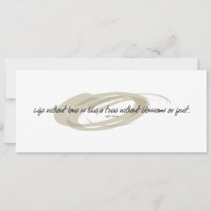 Carte Kahlil Gibran Life Without Love Citation