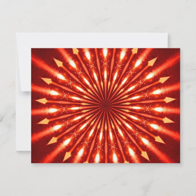 Carte kaléidoscope à flèches (Devant)