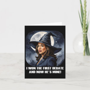 Carte Kamala Harris Drôle Débat Élection 2024 Gagné Sorc