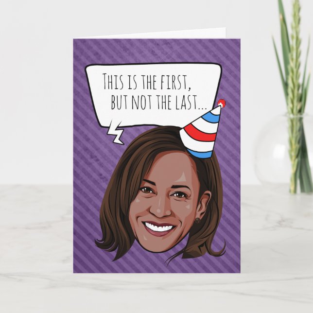 Carte Kamala Harris : Pas le dernier voeu d'anniversaire (Devant)