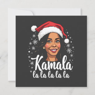 Carte Kamala La La Kamala Harris Christmas Père Noël