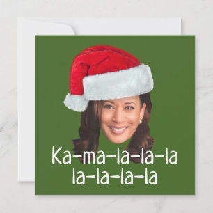 Carte Kamala Santa Hat - Harris 2024 drôle vacances