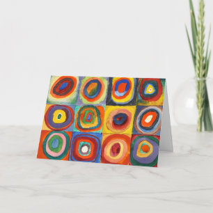 Carte Kandinsky - Carrés aux cercles concentrés
