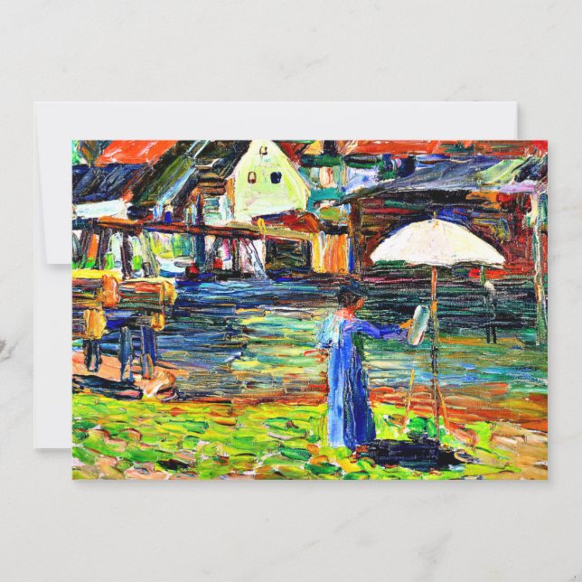 Carte Kandinsky - Gabriele Munter Peinture à Kallmunz (Devant)