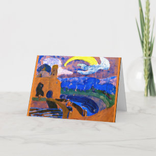 Carte Kandinsky - La Comète, peinture colorée,