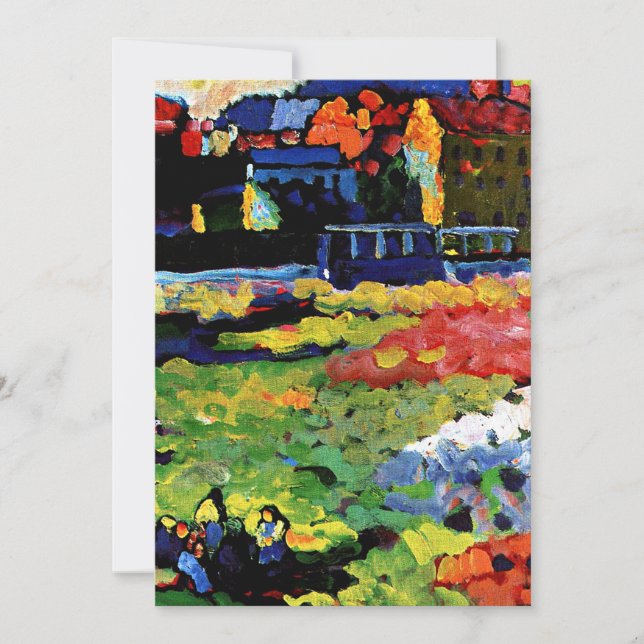 Carte Kandinsky - Munich-Schwabing avec l'église (Devant)