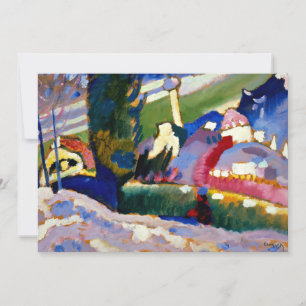 Carte Kandinsky - Paysage hivernal avec église