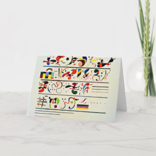 Carte Kandinsky - Succession, oeuvre d'art célèbre,