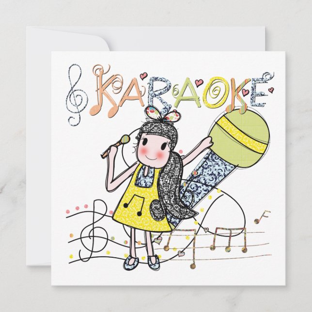 Carte Karaoke Girl (Devant)