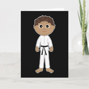Carte Karate Félicitations Ceinture noire