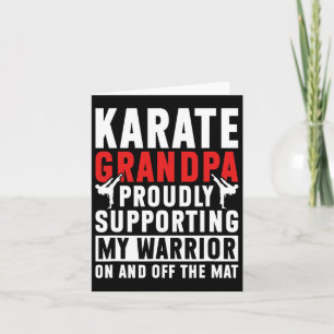 Carte Karate Grandpa Soutenir Mon Guerrier Karate Grandf