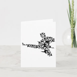 Carte Karate Martial Arts Flying Boxer Kickboxer T