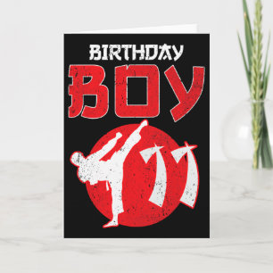 Carte Karate Taekwondo 11 ans Anniversaire Martial Art