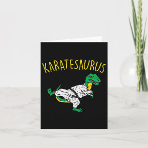 Carte Karatesaurus Trex Karate Funny Dinosaur Martial Ar