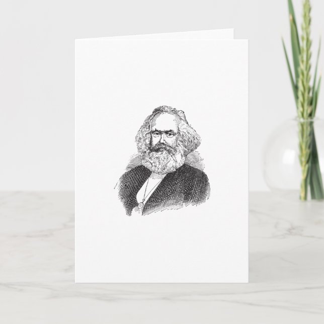 Carte Karl Marx Vintage (Devant)