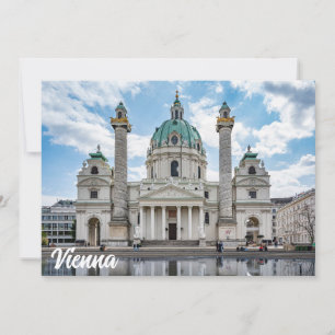 Carte Karlskirche à Vienne, Autriche