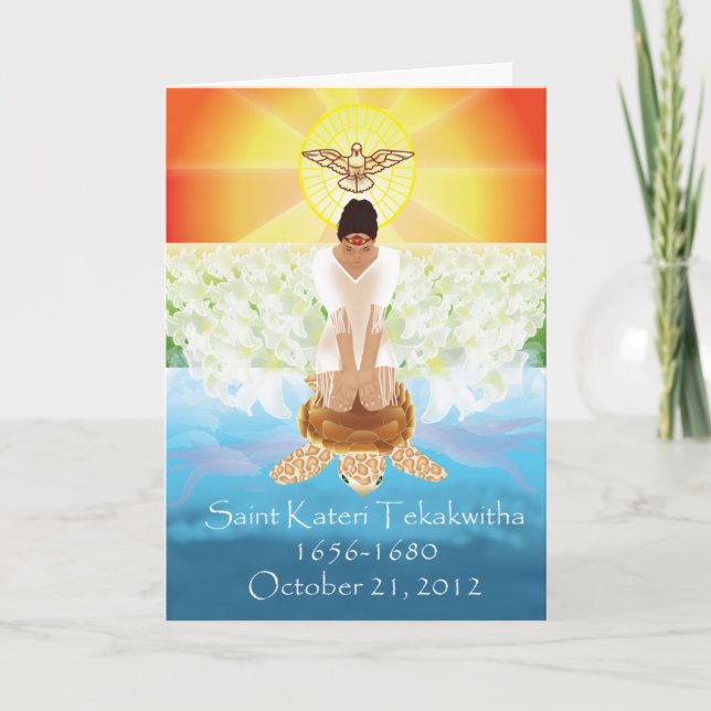 Carte Kateri Tekakwitha (Devant)