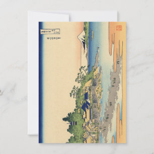 Carte Katsushika Hokusai Enoshima dans la province de Sa
