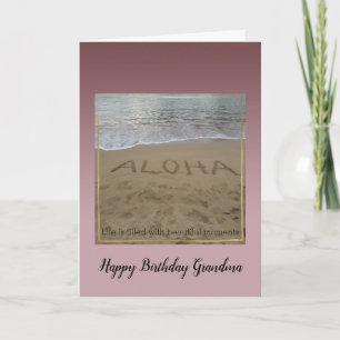 Carte Kauai Hawaii Aloha Beach Beaux     MomentsCarte