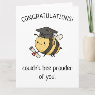 Carte Kawaii Bee Pun Nouvelle Promotion Remerciement Drô