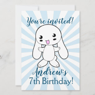Carte Kawaii Bunny sur la coutume de l'accolade