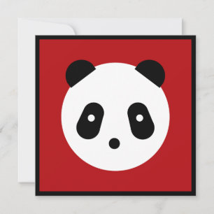 Carte Kawaii ~ Jote Panda Face