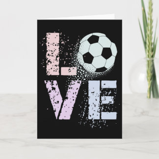 Carte Kawaii Soccer Amour Coaching de la Saint-Valentin 