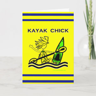 Carte Kayak Chick Designs & Things