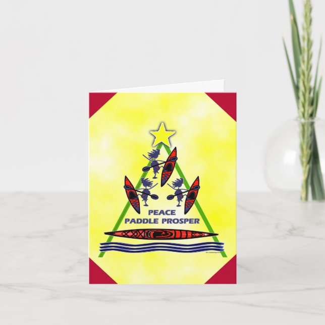 Carte Kayak de Noël (Devant)