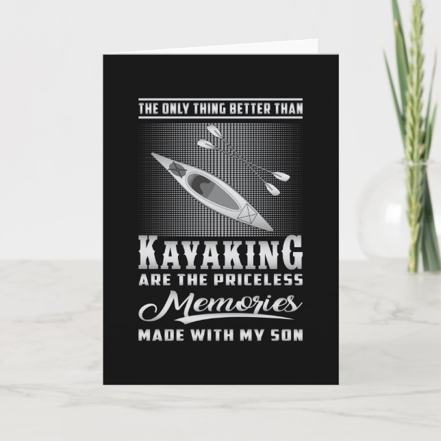 Carte Kayak Kayak Canoë Canoë Paddle Drôle Cadeau (Devant)