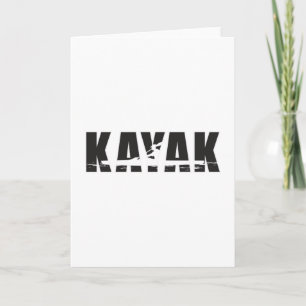 Carte Kayaking Canoë Canoë Canoë Drôle Idée cadeau