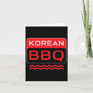 Carte Kbbq Coréen Bbq Lover Chef asiatique Barbecue Food