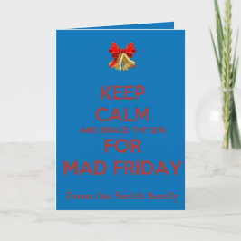 Carte Keep Calm And Brace This Sen For Mad Friday Red 